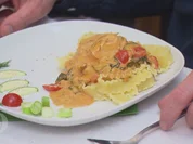 Pasta al Salmone mit einer fruchtig frischen Weißweinsahnesoße - Rezept - Bild Nr. 2