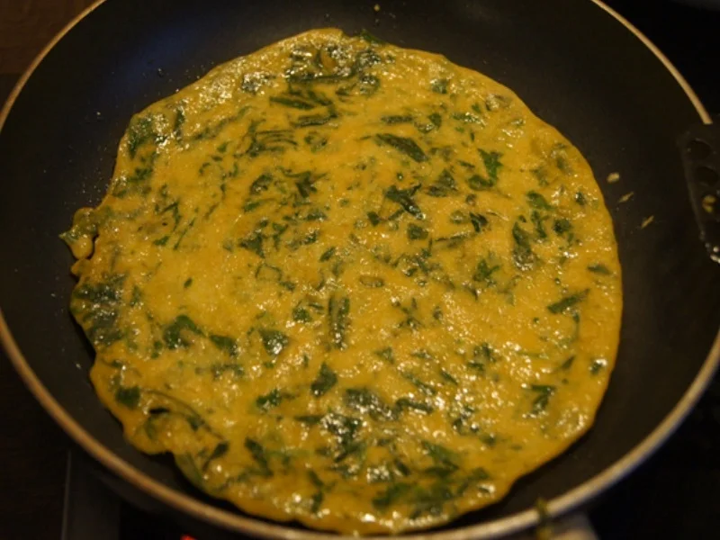Pfannkuchen mit Spinat und Spiegelei - Rezept - Bild Nr. 5