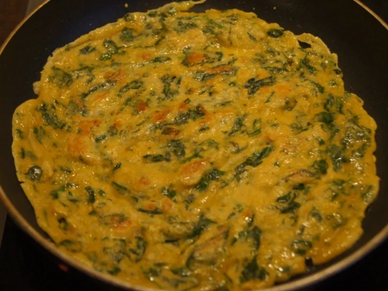 Pfannkuchen mit Spinat und Spiegelei - Rezept - Bild Nr. 6