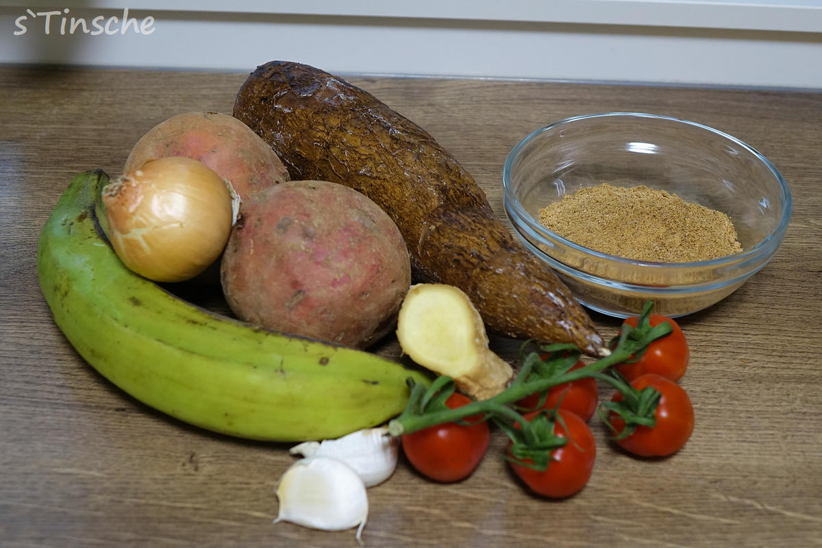 Maniok-Süßkartoffel-Kochbananencurry - Rezept - Bild Nr. 7753