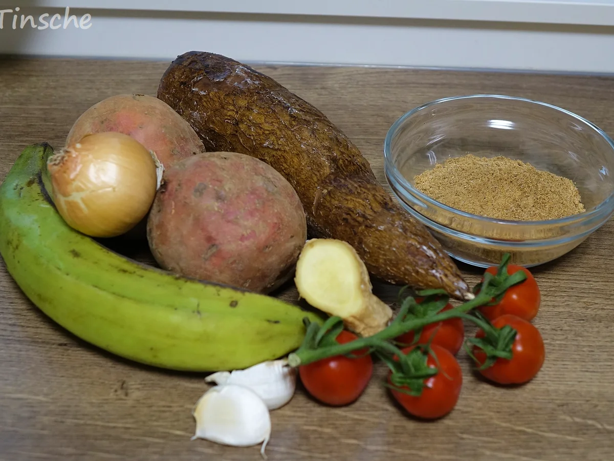 Maniok-Süßkartoffel-Kochbananencurry - Rezept - Bild Nr. 7753