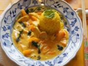 Hähnchenbrustfilet-Curry mit gelben Basmatireis - Rezept - Bild Nr. 2