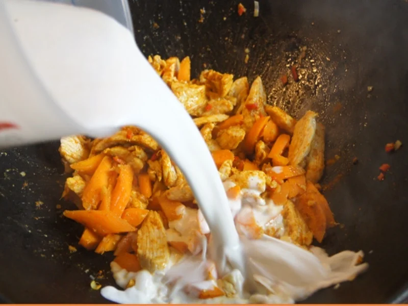 Hähnchenbrustfilet-Curry mit gelben Basmatireis - Rezept - Bild Nr. 16