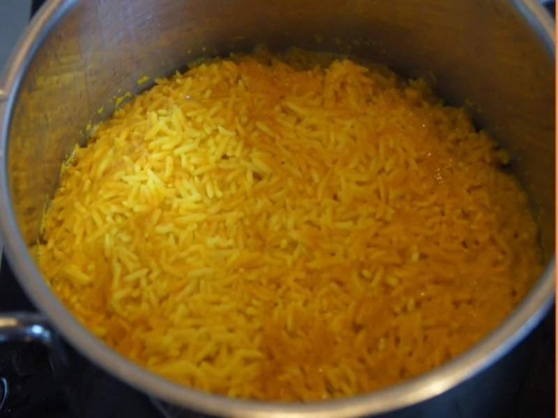 Hähnchenbrustfilet-Curry mit gelben Basmatireis - Rezept - Bild Nr. 20