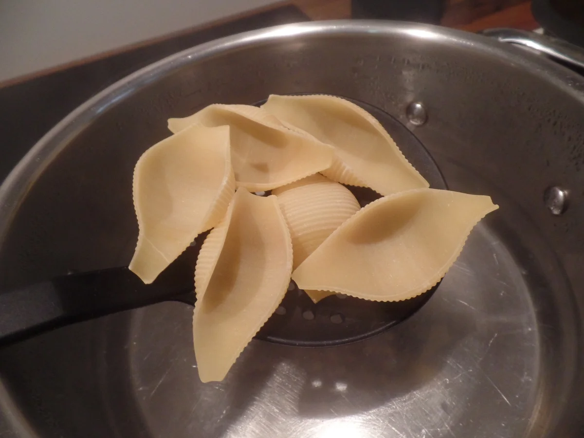 Muschelnudeln mit Spinat-Lachs -Ziegenrahm -Füllung - Rezept - Bild Nr. 7757