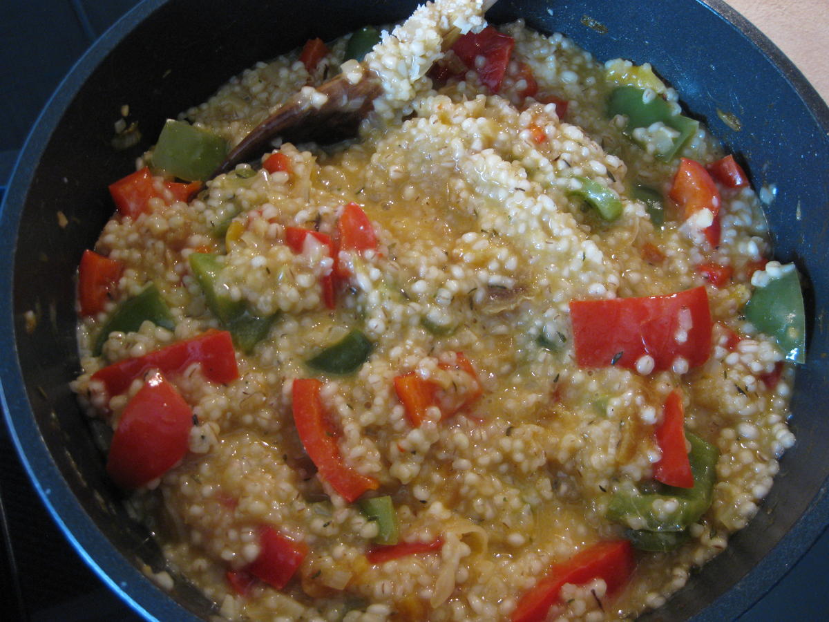 Graupen-Risotto mit Spitzpaprika - Rezept - Bild Nr. 7757