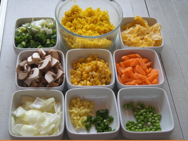 Gebratener Gemüse-Eier-Reis - Rezept - Bild Nr. 7761