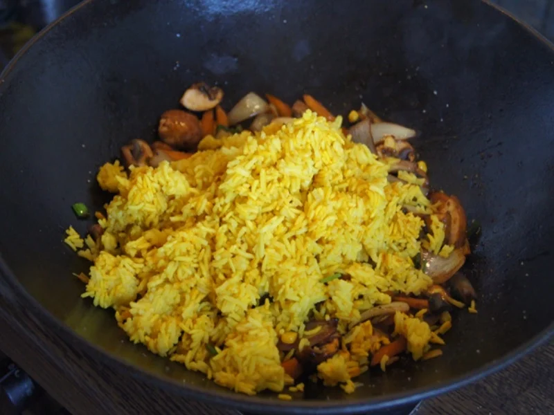 Gebratener Gemüse-Eier-Reis - Rezept - Bild Nr. 7767