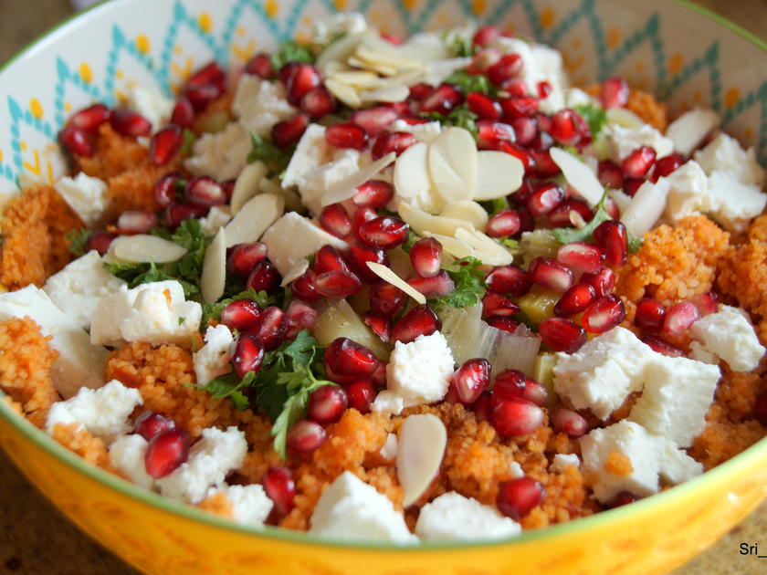 Couscous-Salat mit Feta und Granatapfel - Rezept - kochbar.de