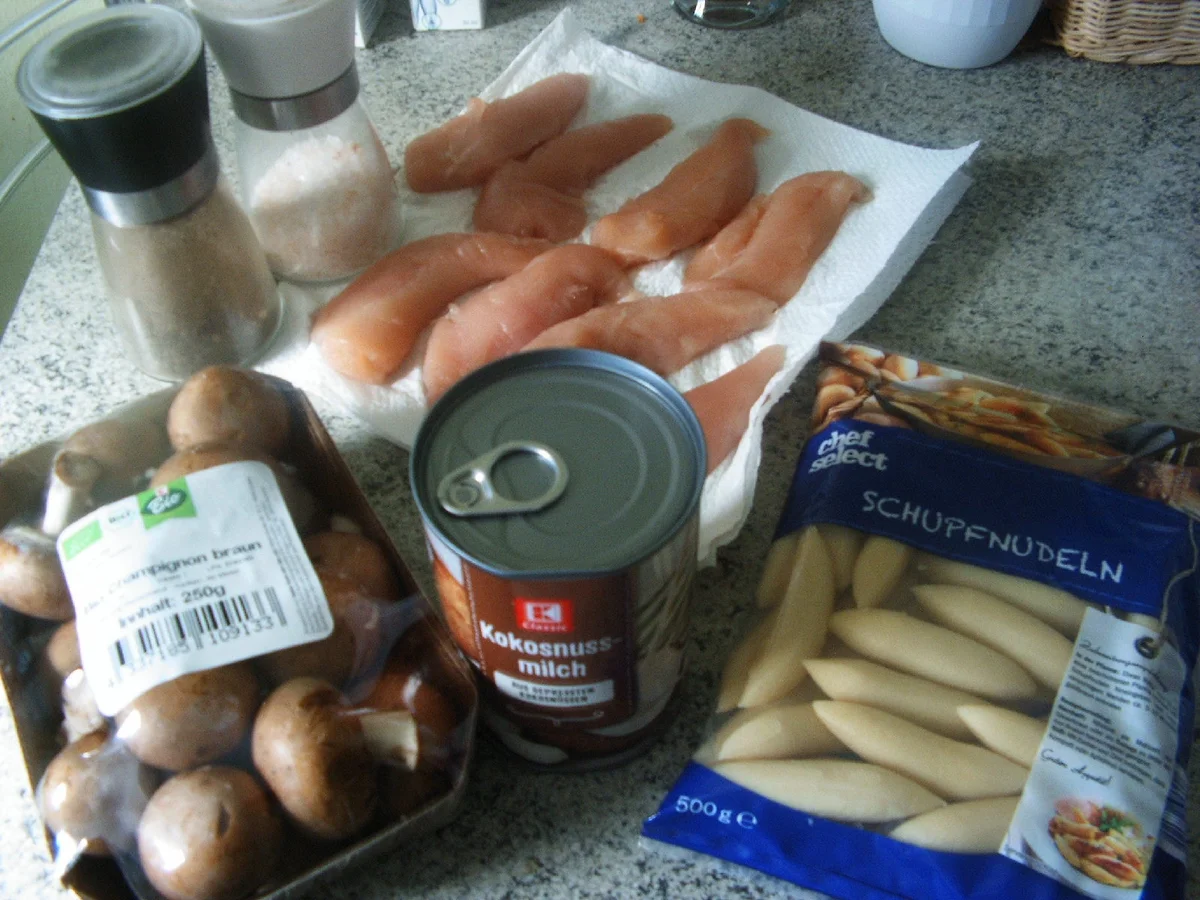 Schupfnudel -Champignons-Hähnchenpfanne - Rezept - Bild Nr. 7783
