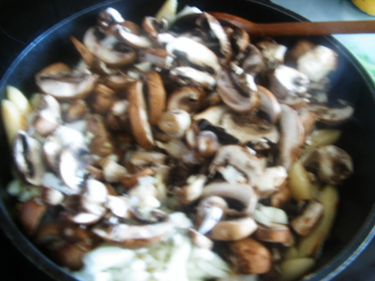 Schupfnudel -Champignons-Hähnchenpfanne - Rezept - Bild Nr. 7787