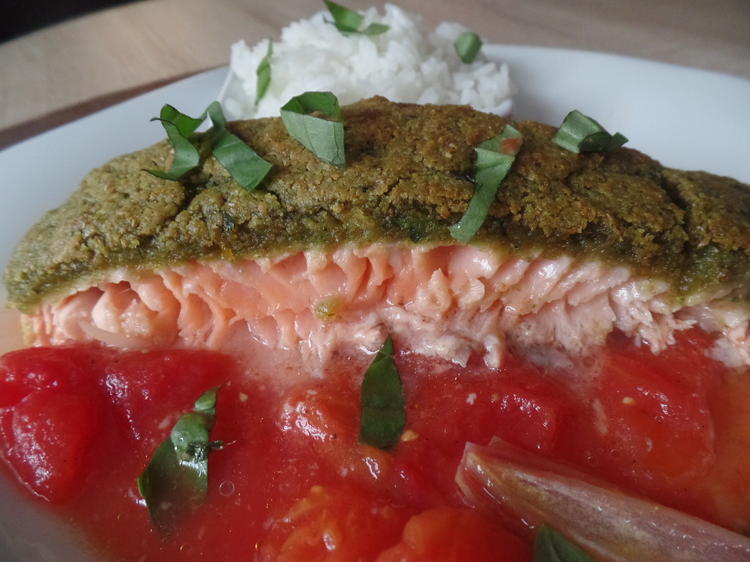 Lachsfilet mit Kräuterkruste - Rezept mit Bild - kochbar.de