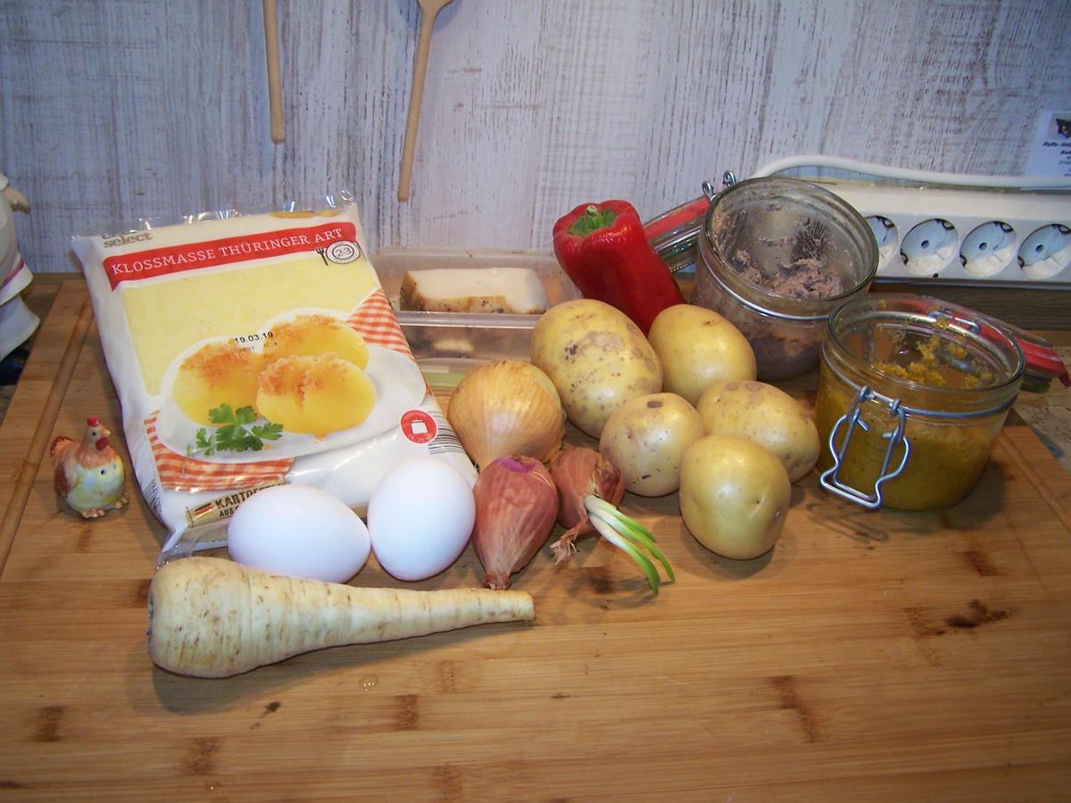 Kartoffelsuppe mit Einlage und Beilage - Rezept - Bild Nr. 7786