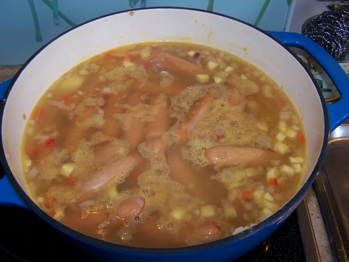 Rezept: Kartoffelsuppe mit Einlage und Beilage Bild Nr. 7793 Kartoffelsuppe mit Einlage und Beilage - Rezept - Bild Nr. 7793