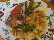 Bratheringsfilet mit Bratkartoffeln und Rote-Bete-Apfel-Salat - Rezept - Bild Nr. 7787