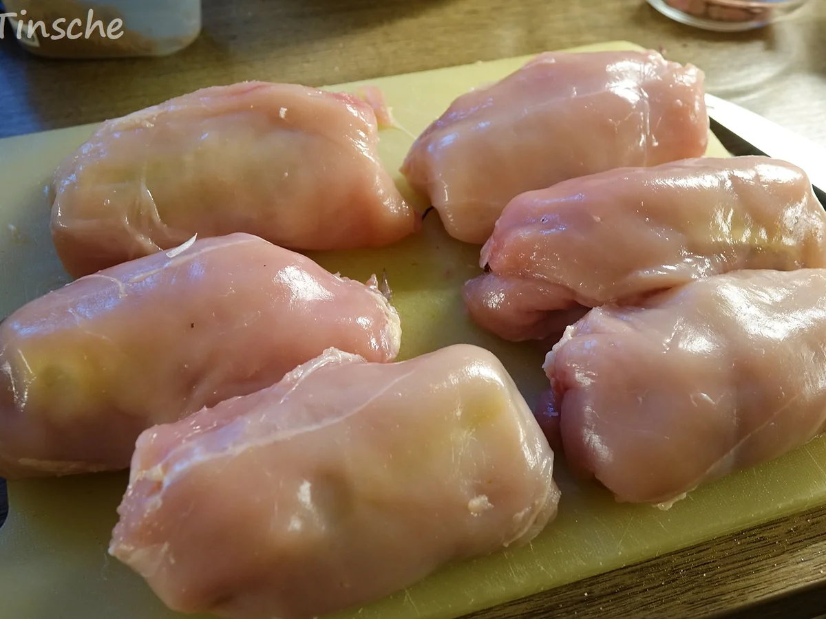 Hähnchenroulade mit Speck/Zwiebel/Käsefüllung - Rezept - Bild Nr. 7794