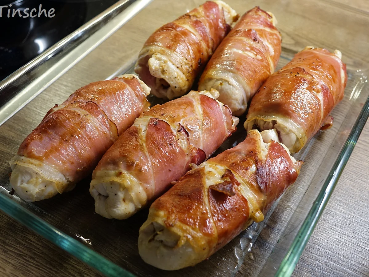 Hähnchenroulade mit Speck/Zwiebel/Käsefüllung - Rezept - Bild Nr. 7796