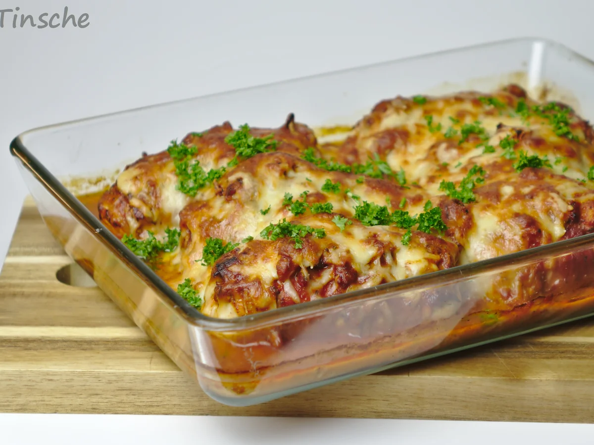 Hähnchenroulade mit Speck/Zwiebel/Käsefüllung - Rezept - Bild Nr. 7800