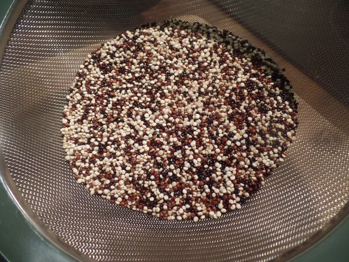 Ananashähnchen auf Quinoa-Tricolore mit Gurkensalat - Rezept - Bild Nr. 7790