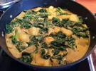 Kartoffelcurry mit frischem Spinat, leicht scharf - Rezept - Bild Nr. 7820