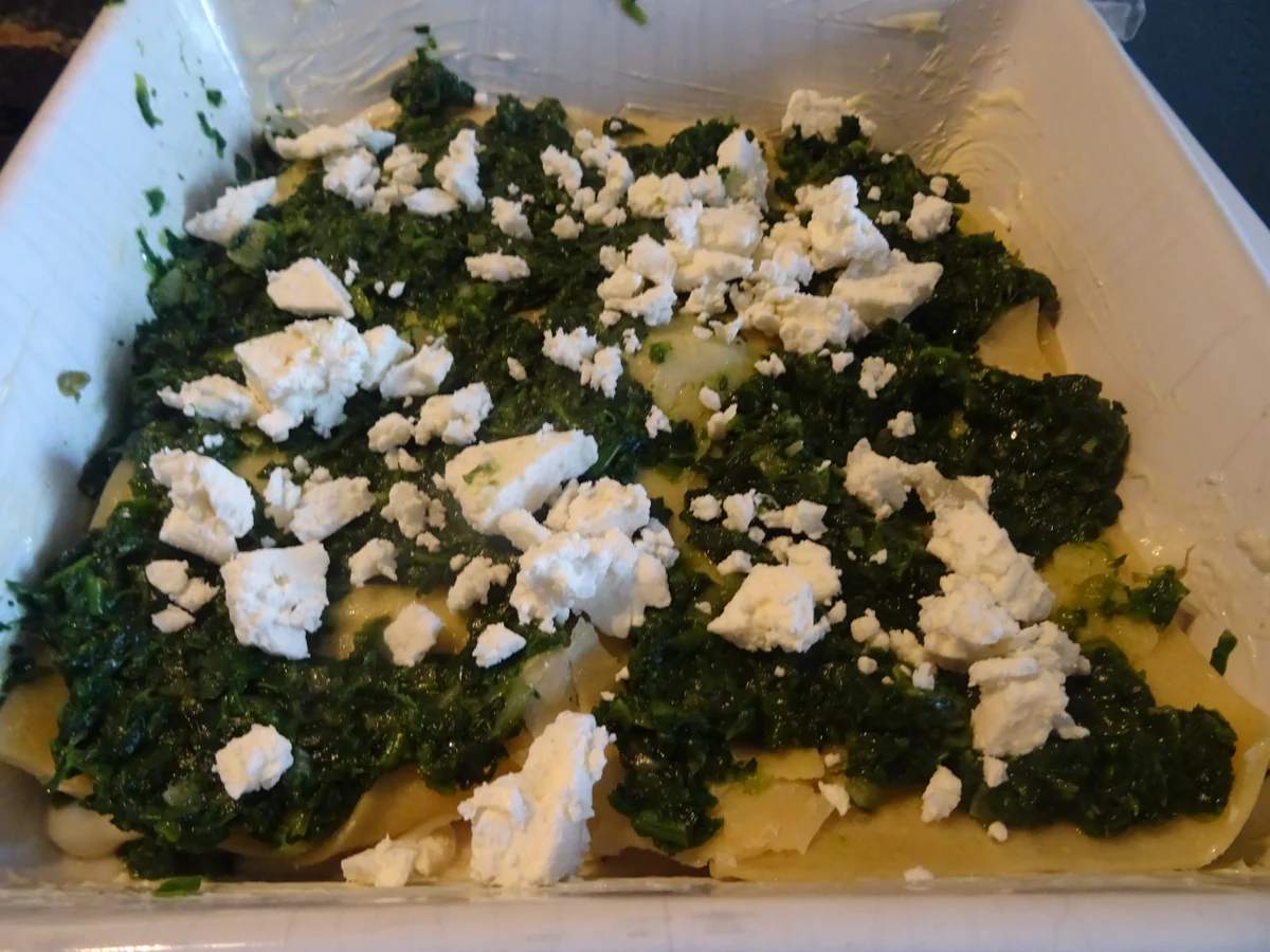 Rezept: Spinat-Lasagne mit Schafskäse Bild Nr. 7826 Spinat-Lasagne mit Schafskäse - Rezept - Bild Nr. 7826