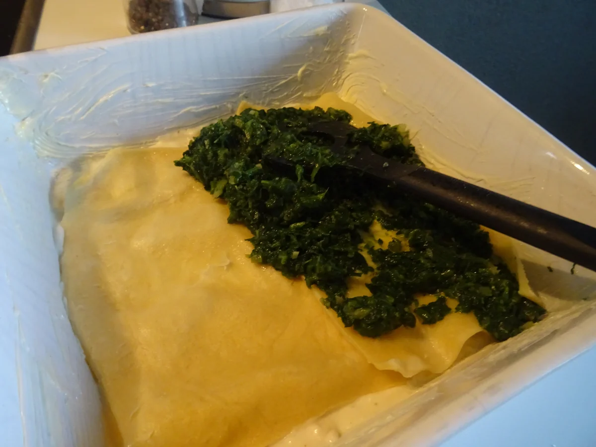 Rezept: Spinat-Lasagne mit Schafskäse Bild Nr. 7827 Spinat-Lasagne mit Schafskäse - Rezept - Bild Nr. 7827