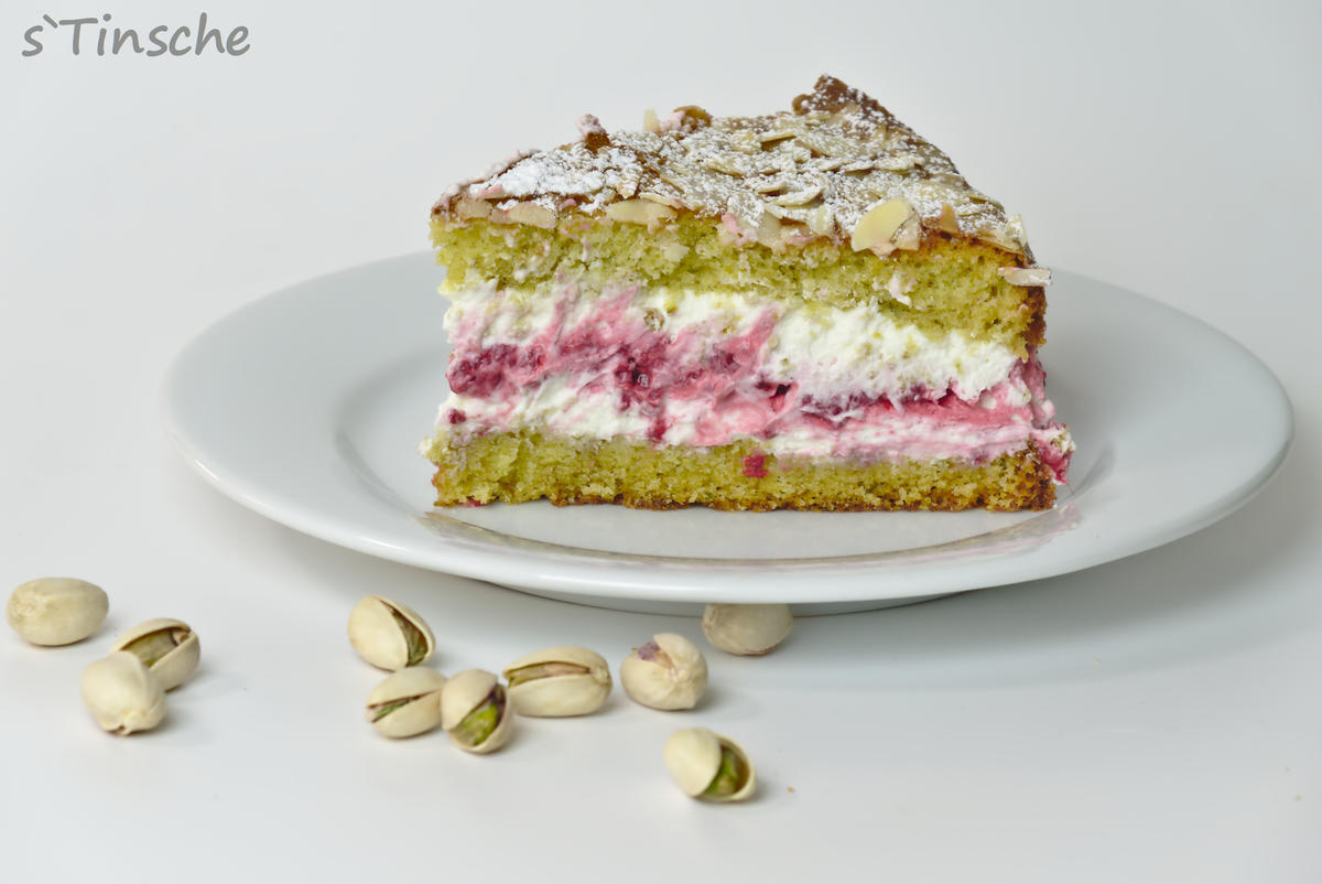 Pistazien-Himbeer-Sahne-Torte - Rezept - Bild Nr. 7865