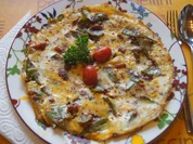 Rezept: Herzhaftes Zuckerschoten-Tomaten-Omelett Bild Nr. 2 Herzhaftes Zuckerschoten-Tomaten-Omelett - Rezept - Bild Nr. 2