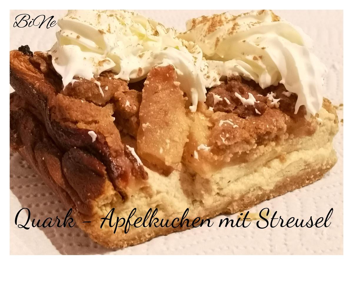 Bine S Quark Apfelkuchen Mit Streuseln Rezept Kochbar De