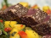Thunfischfilet in Chiasamen-Curry-Kruste - Rezept - Bild Nr. 2