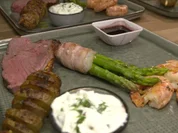 Surf 'N' Turf: Argentinische Rotgarnelen aus Wildfang 'N' Irish dry aged Roastbeef - Rezept - Bild Nr. 7853