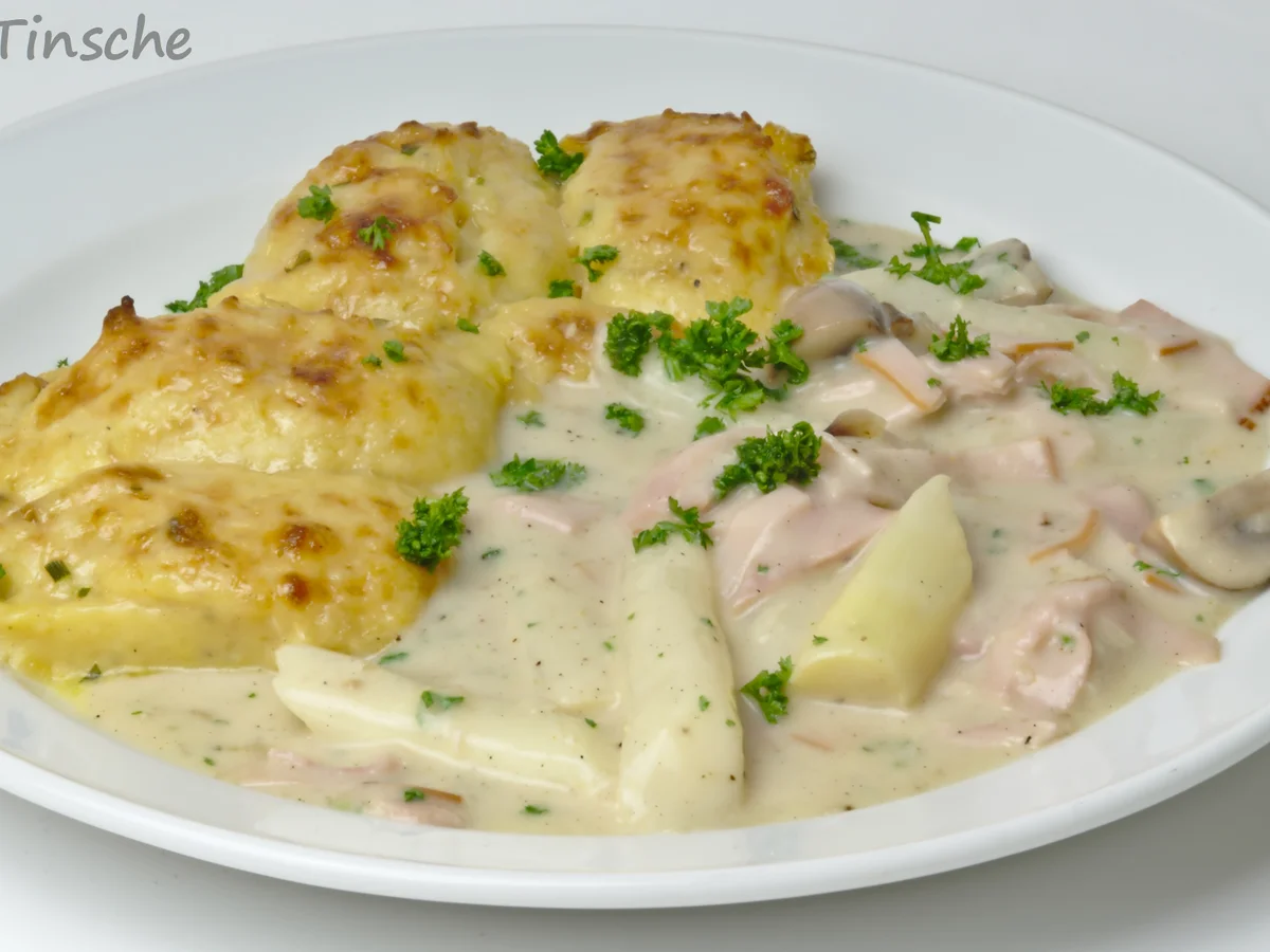 Spargel-Champignon-Ragout mit Schinken - Rezept - Bild Nr. 5