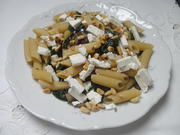 Pasta mit Champignon und Spinat - Rezept - Bild Nr. 7861