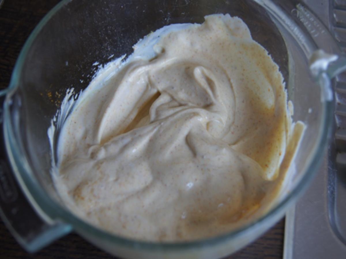 Würzreis mit pikantem Jogurt Dip und doppelt frittierten Blumenkohl - Rezept - Bild Nr. 4