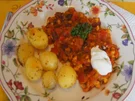 Chili con Carne mit Hähnchenbrustfilet und Gourmet Kartoffeln - Rezept - Bild Nr. 7932