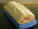 Erbeer-Sahne-Biskuitroulade - Rezept - Bild Nr. 7955