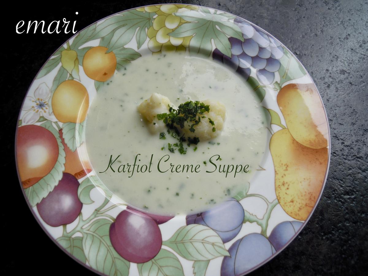 Carola's feine Karfiol Creme Suppe - Rezept - Bild Nr. 8102