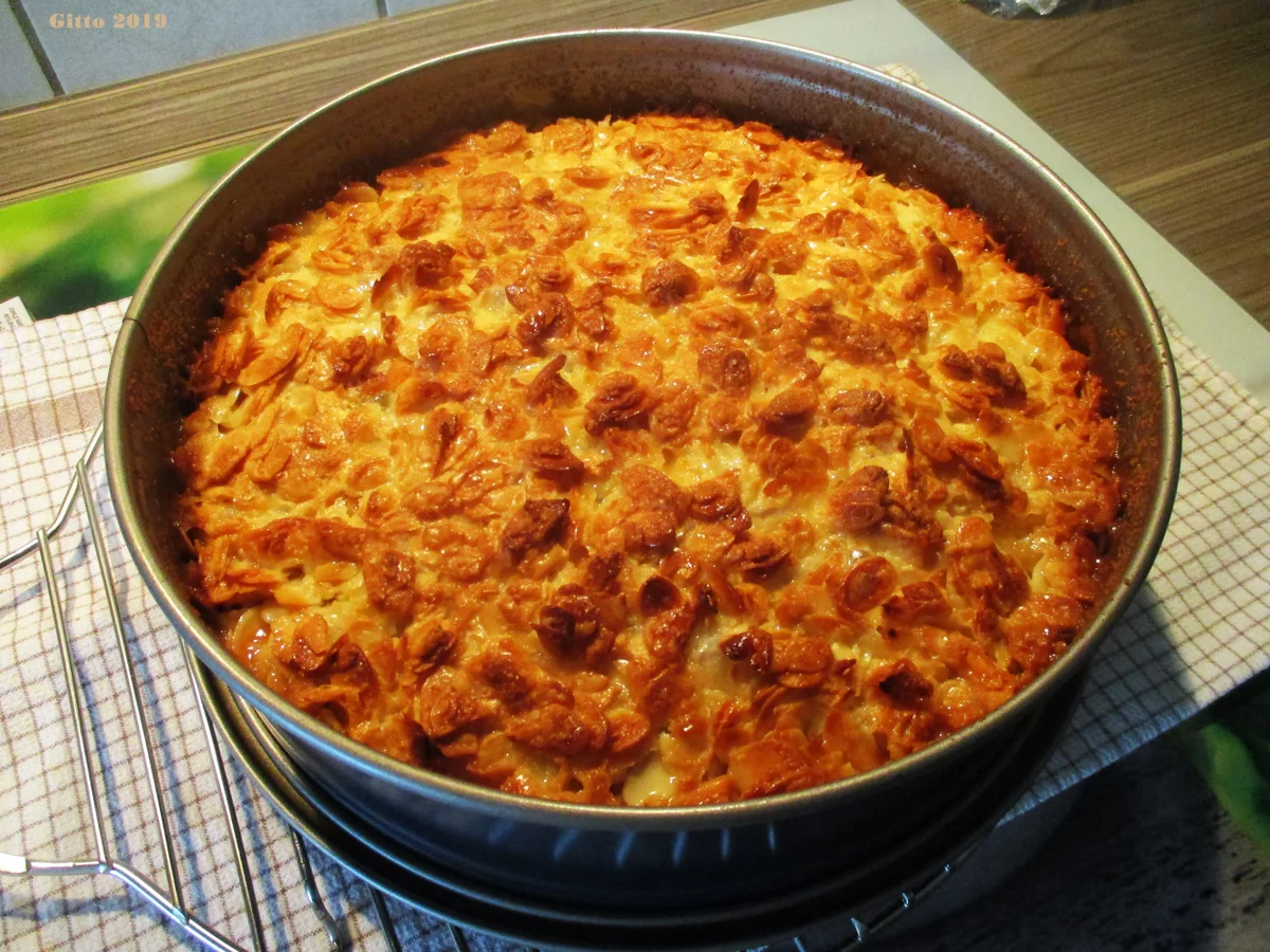 Stachelbeerkuchen mit Bienenstichdecke - Rezept - Bild Nr. 7957