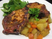 Fleisch: Marinierte Schälrippchen auf Karotten-Kartoffel-Ragout - Rezept - Bild Nr. 7958