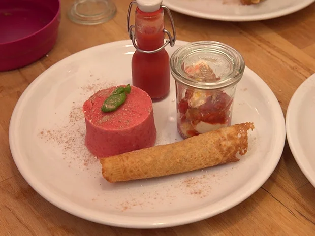 Varianto de tre Fragola nebst Waffel von La Mama - Rezept - Bild Nr. 2