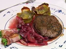 Rinderfilet mit Kaffeekruste, dazu Kirschflut und Kartoffelgratinmuffins - Rezept - Bild Nr. 2