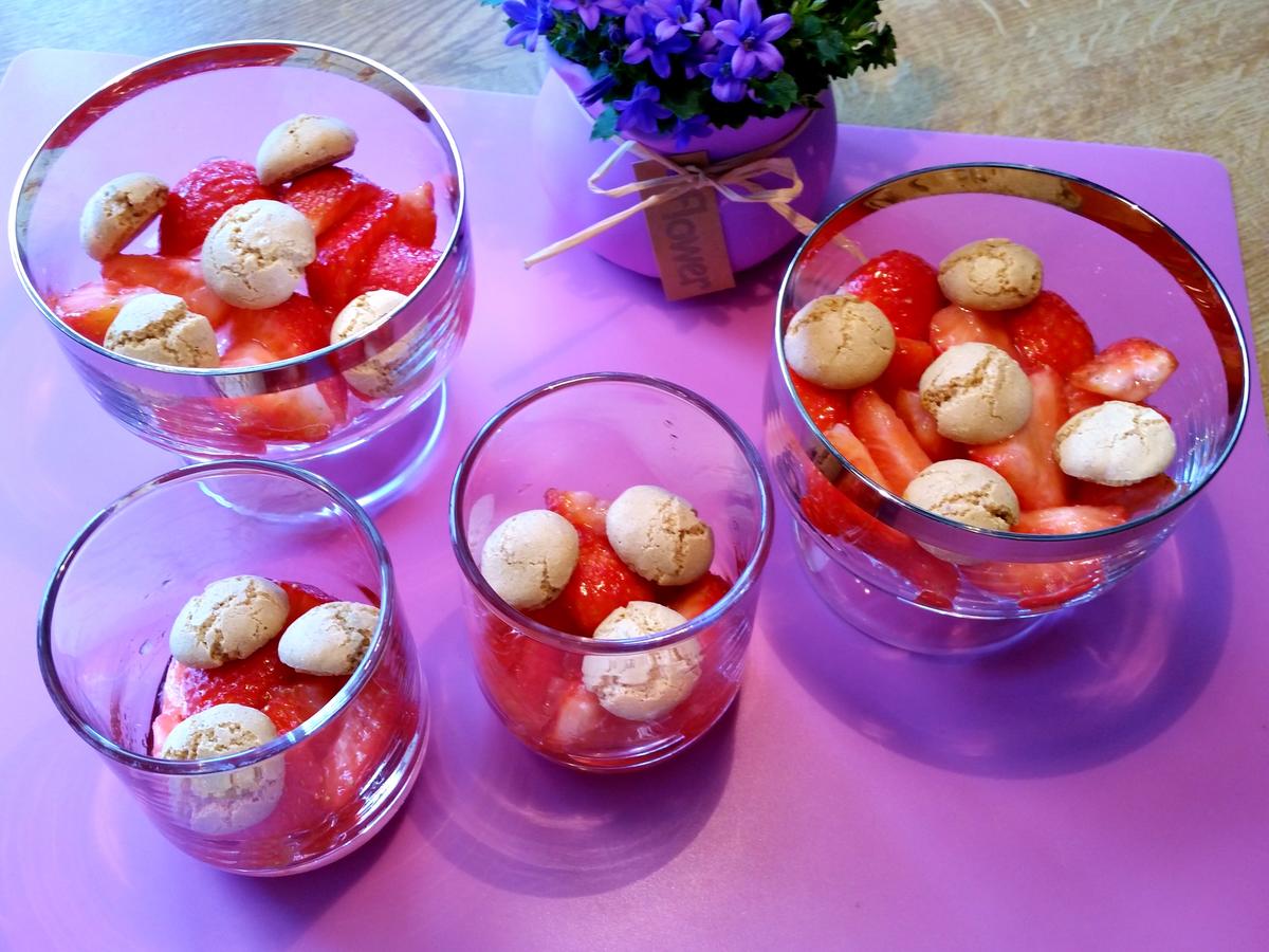 Marinierte Erdbeeren mit Honig-Joghurt - Rezept - Bild Nr. 7983