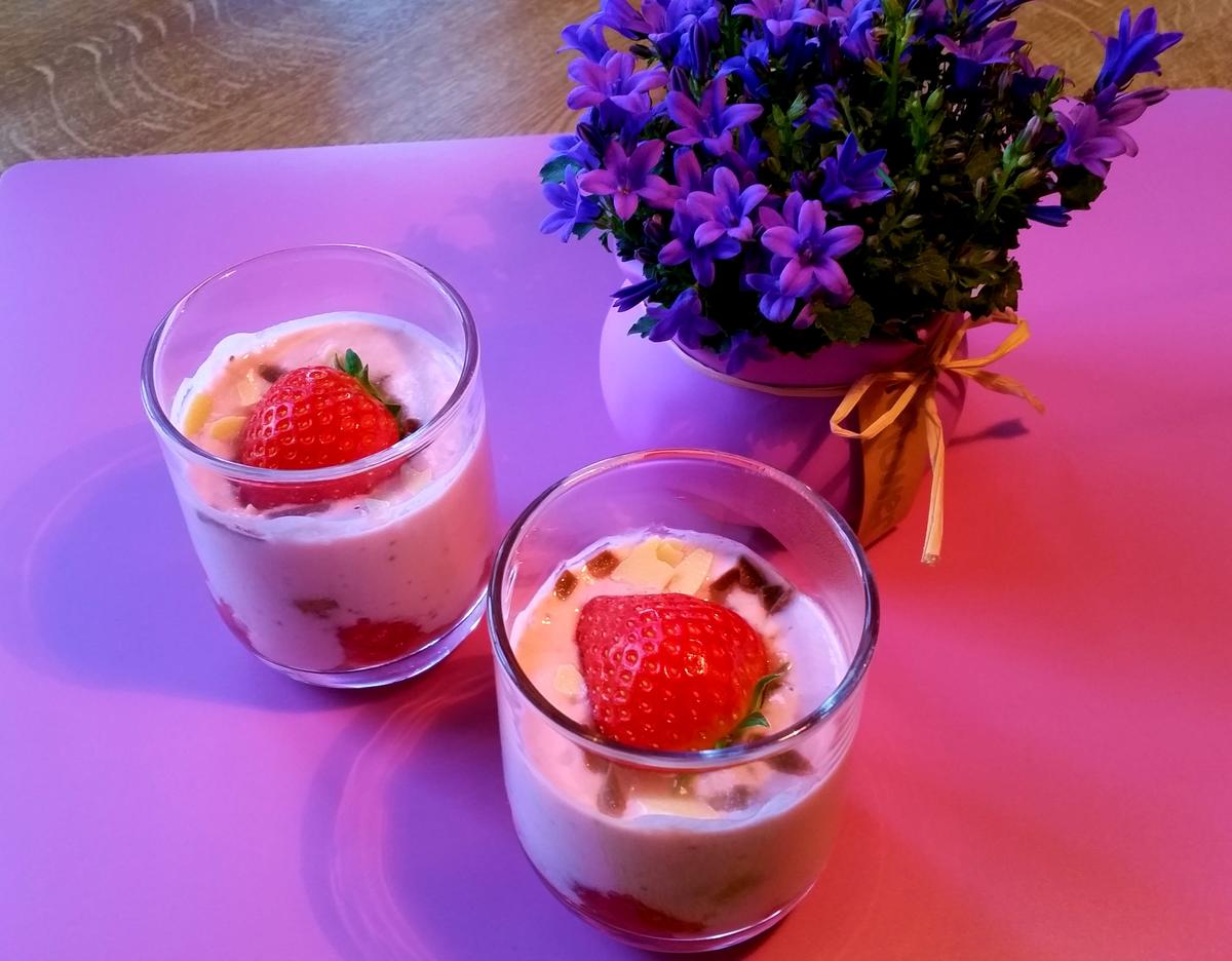 Marinierte Erdbeeren mit Honig-Joghurt - Rezept - Bild Nr. 7985