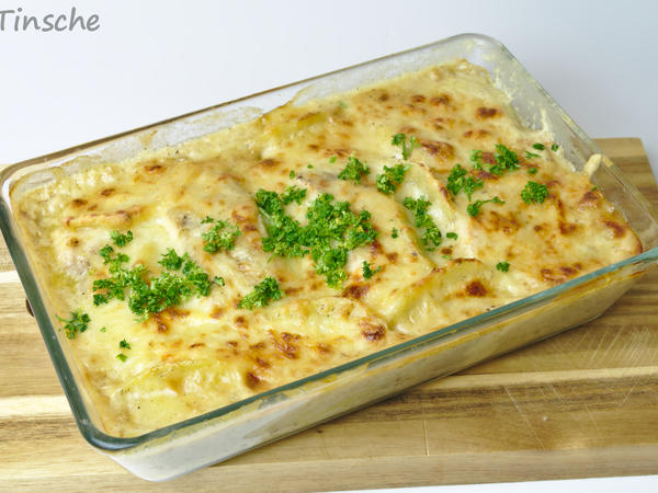 Kartoffel-Lachs-Auflauf - Rezept mit Bild