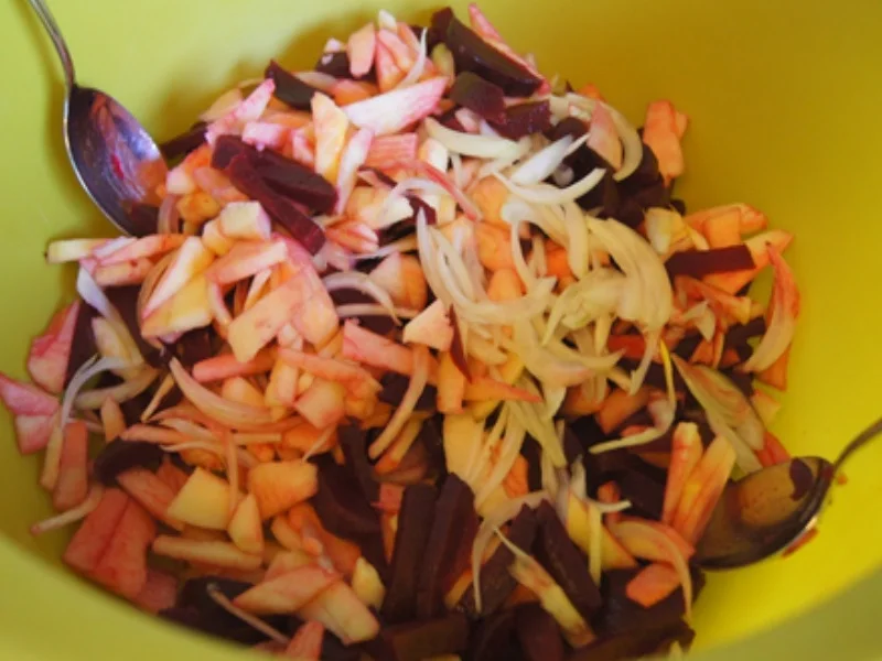 Rote-Bete-Zwiebel-Apfel-Salat - Rezept - Bild Nr. 8030