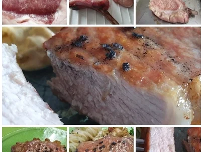 Iberico Kotelett (Karreè) mit Rhabarbersenfsosse = kochbar Challenge 4.0 (Mai 2019) - Rezept - Bild Nr. 8042