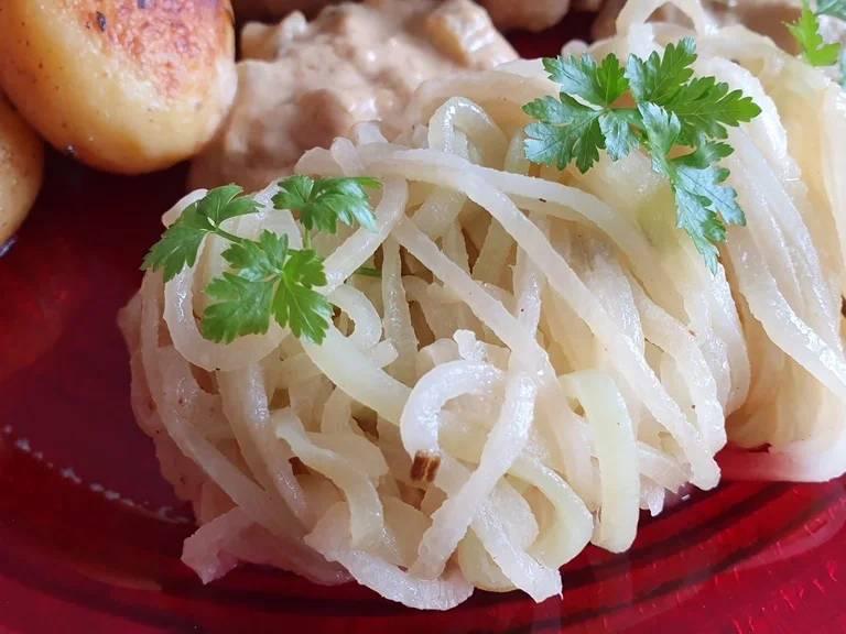 Iberico Kotelett (Karreè) mit Rhabarbersenfsosse = kochbar Challenge 4.0 (Mai 2019) - Rezept - Bild Nr. 8045