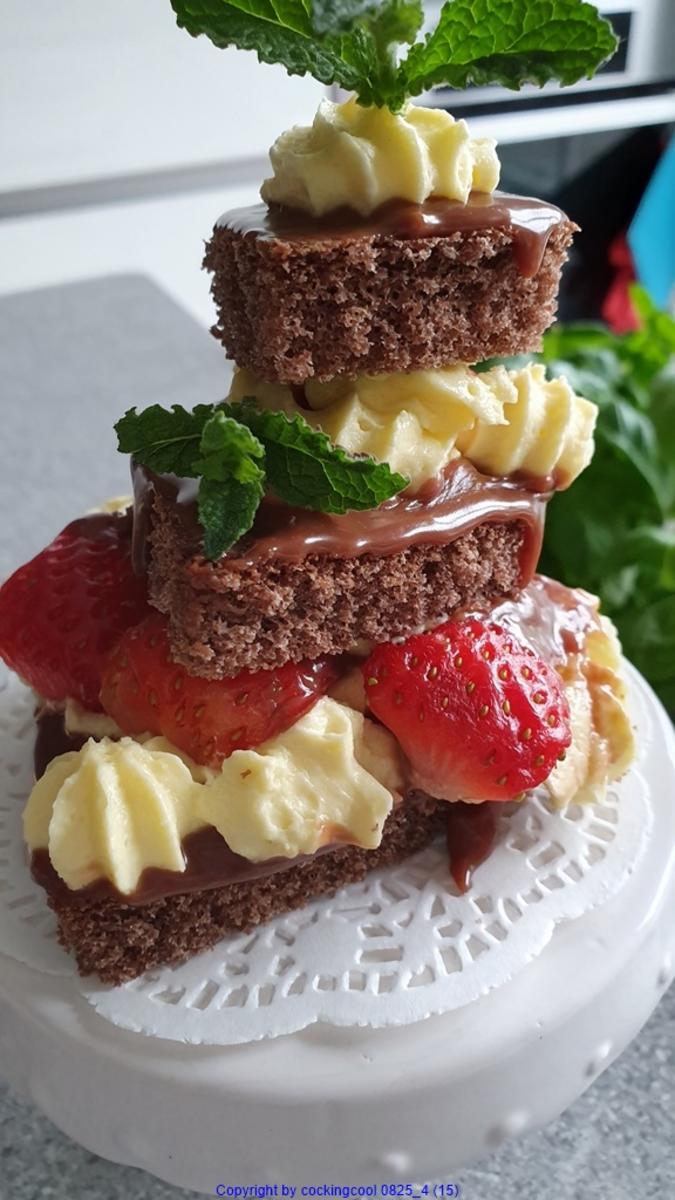 Mini-Kuchenkreation u. aromarisierte Erdbeeren = kochbar Challenge 4.0 (Mai 2019) - Rezept - Bild Nr. 2