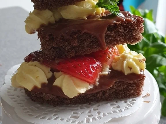 Mini-Kuchenkreation u. aromarisierte Erdbeeren = kochbar Challenge 4.0 (Mai 2019) - Rezept - Bild Nr. 8050