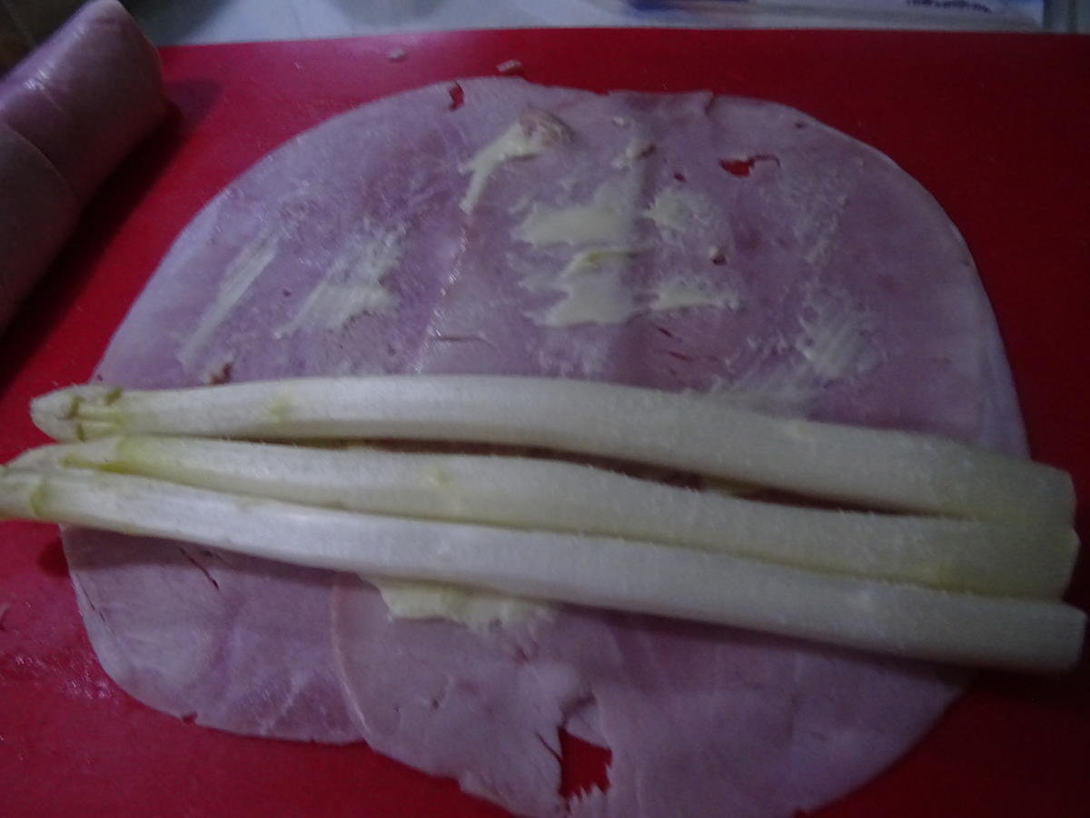 Spargel im Schinken-Rösti-Mantel - Rezept - Bild Nr. 4